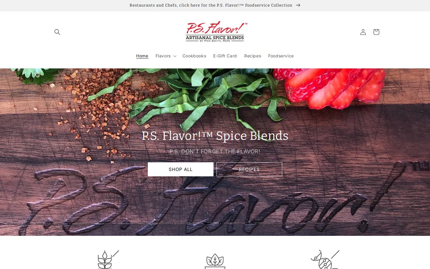 psflavor.com homepage screenshot
