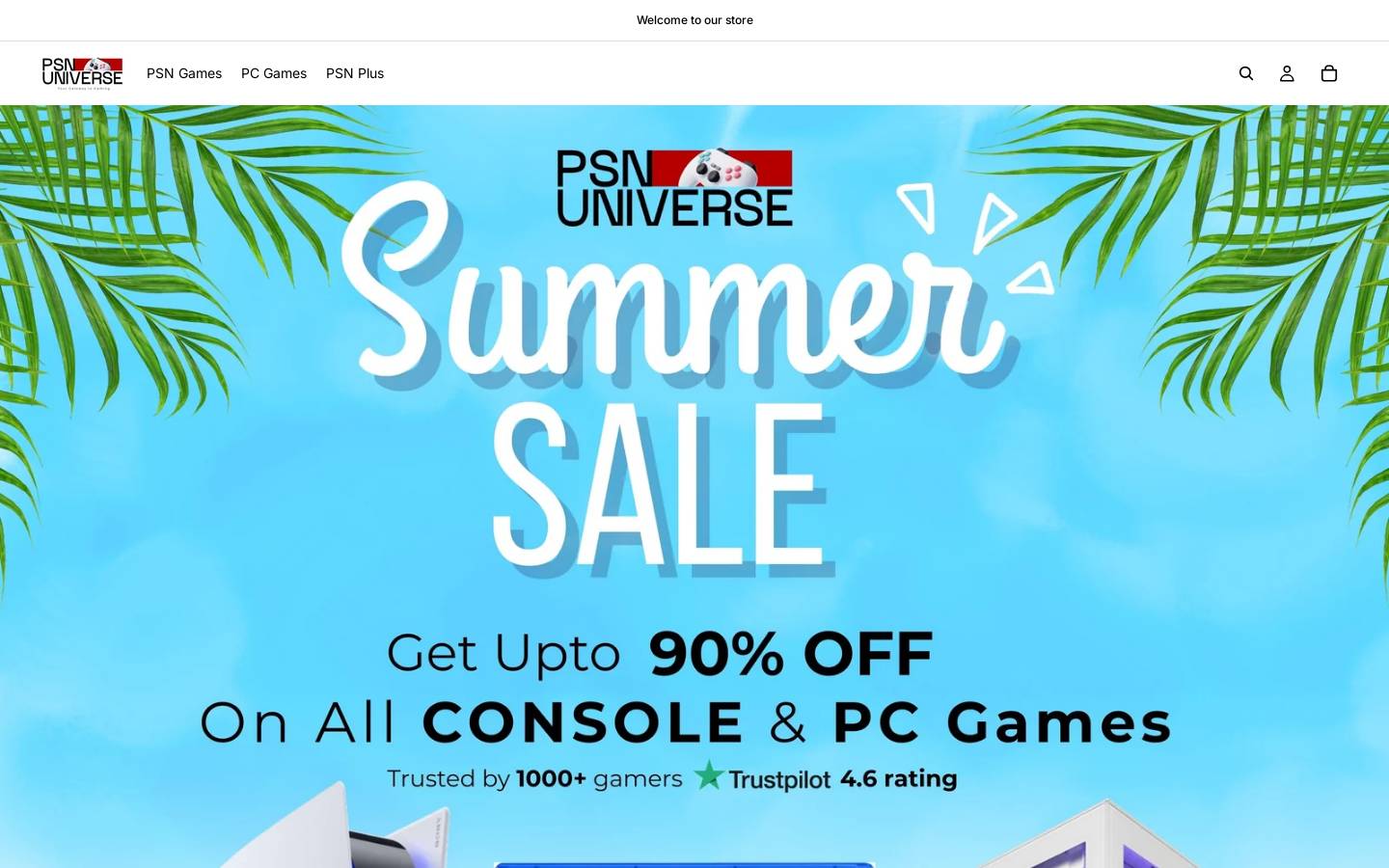 PSNUNIVERSE homepage screenshot