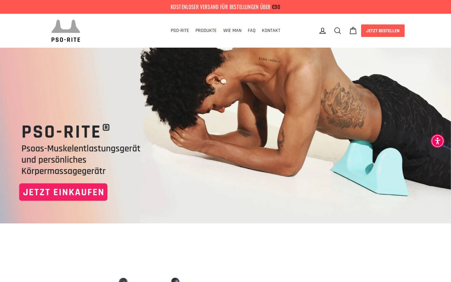 pso-rite.com homepage screenshot