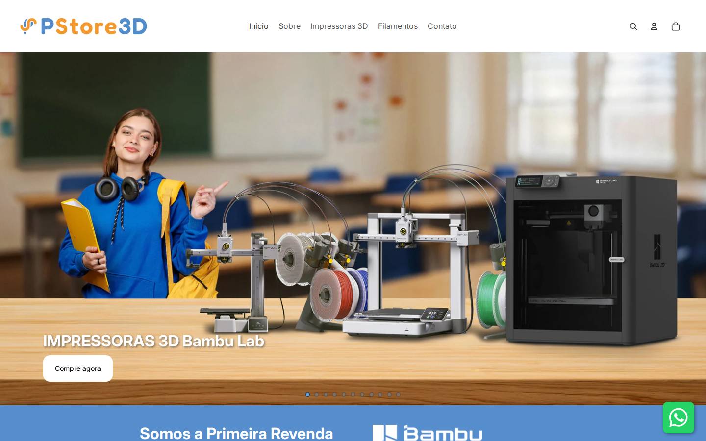pstore.com.br homepage screenshot