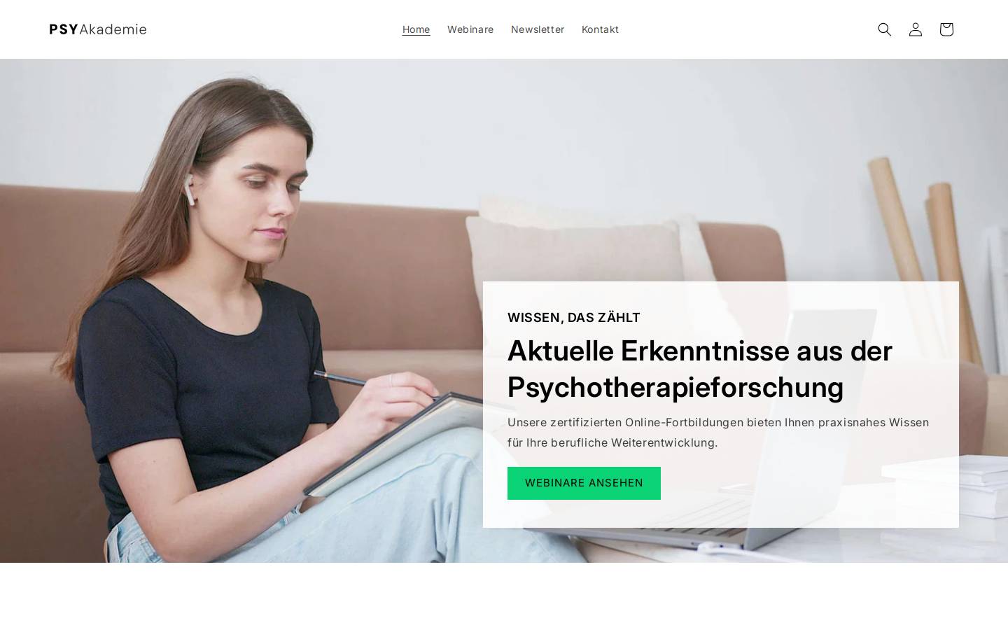 psyakademie.at homepage screenshot
