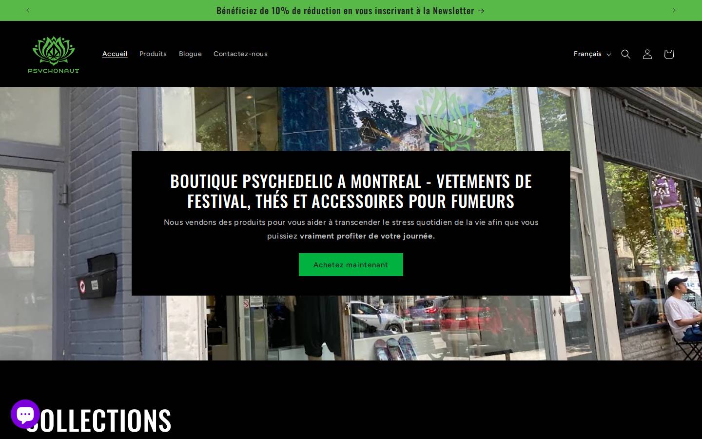 psychonautfashion.com homepage screenshot