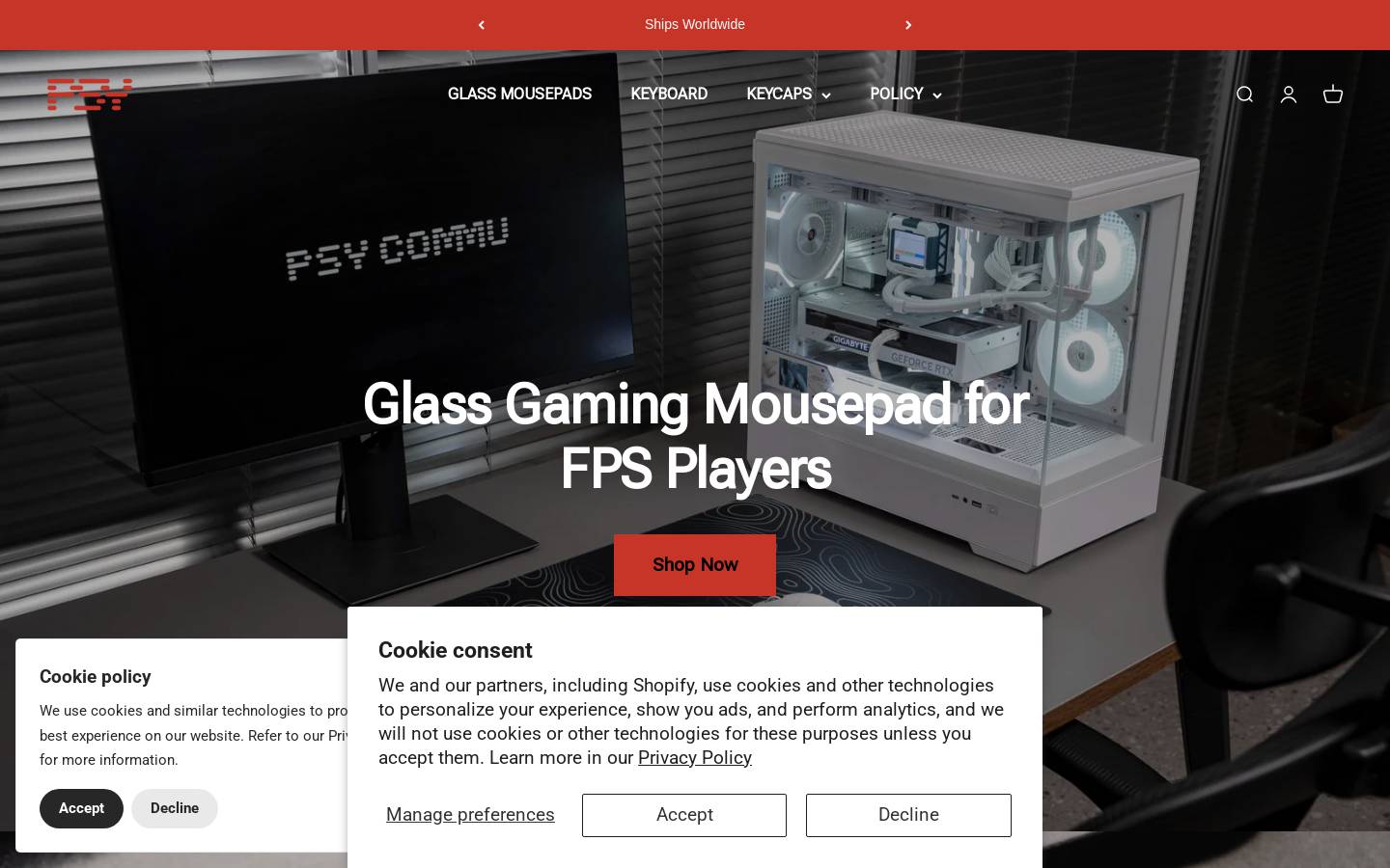 Psycommu homepage screenshot
