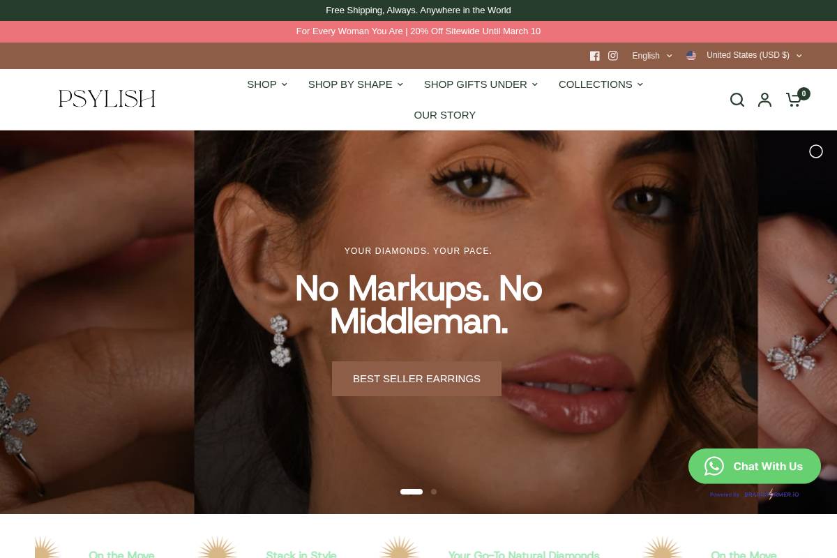 psylish.com homepage screenshot