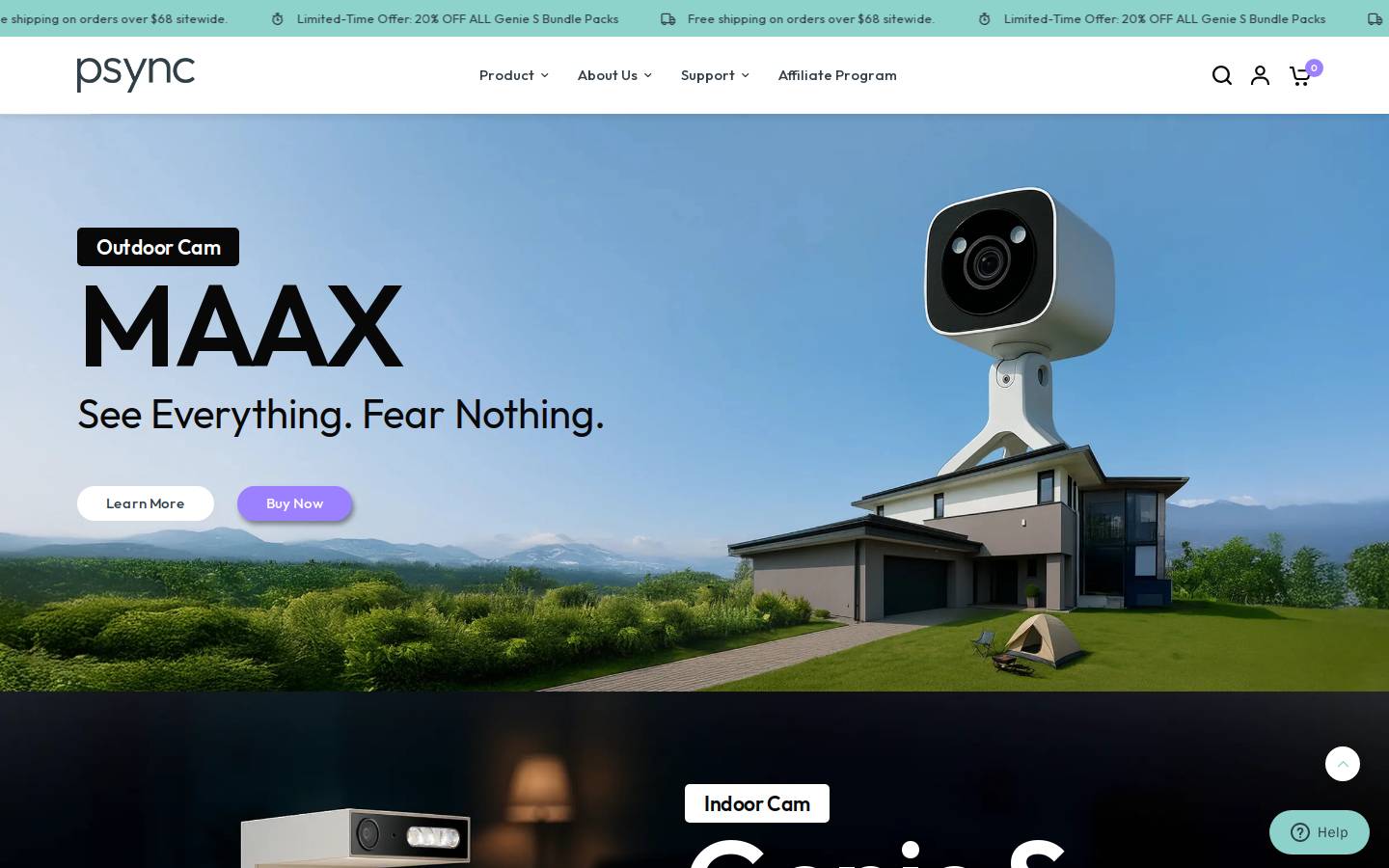 psynclabs.com homepage screenshot