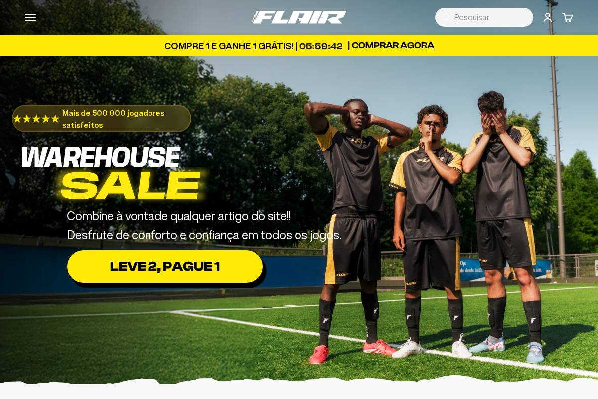 pt.flairfutbol.com homepage screenshot