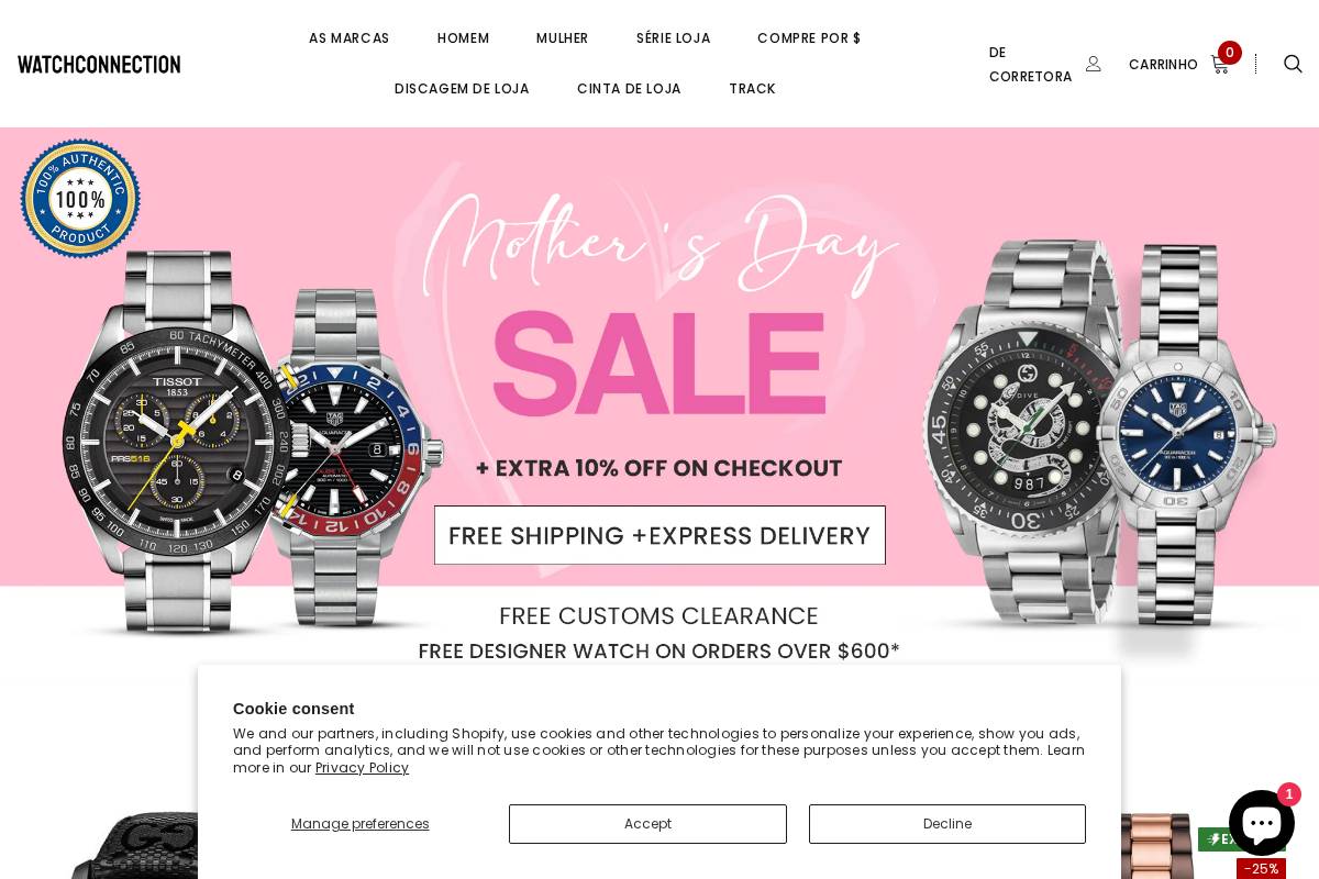 pt.watch-connection.com homepage screenshot