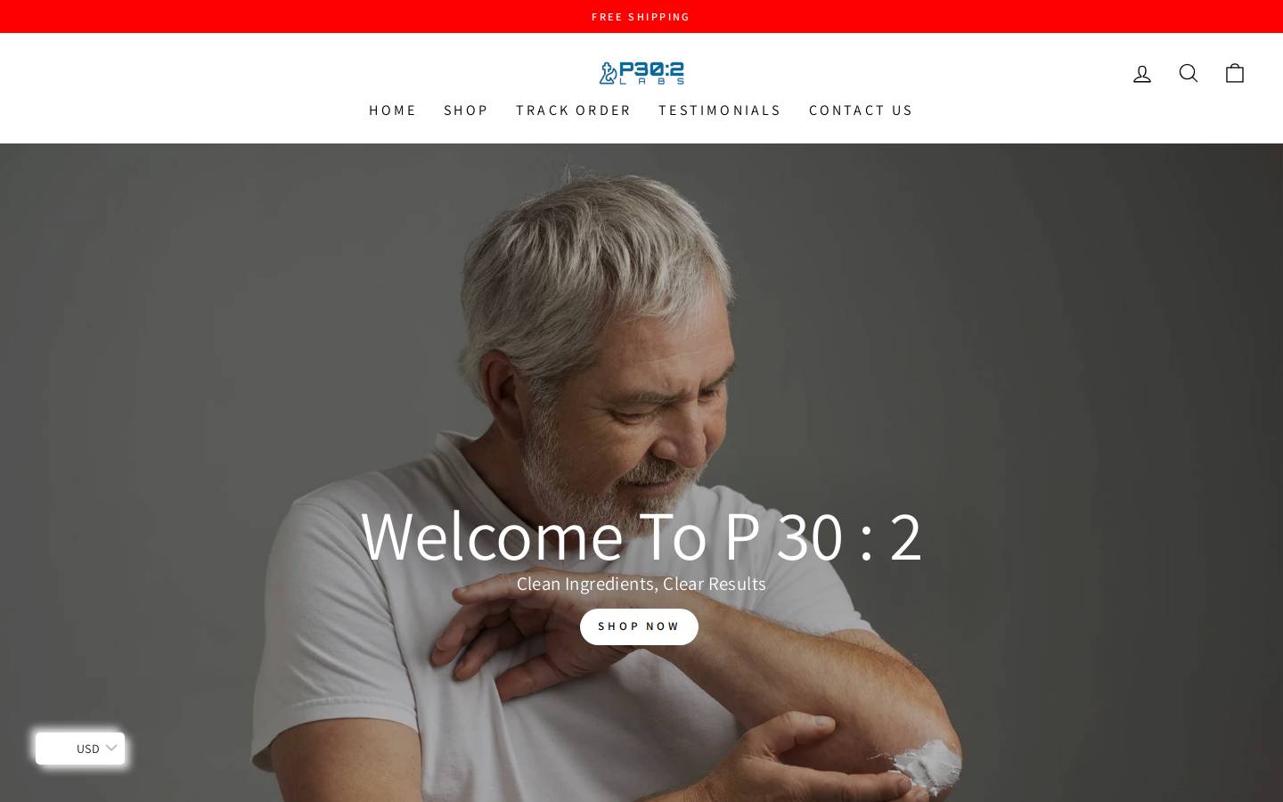 pthirtytwo.com homepage screenshot