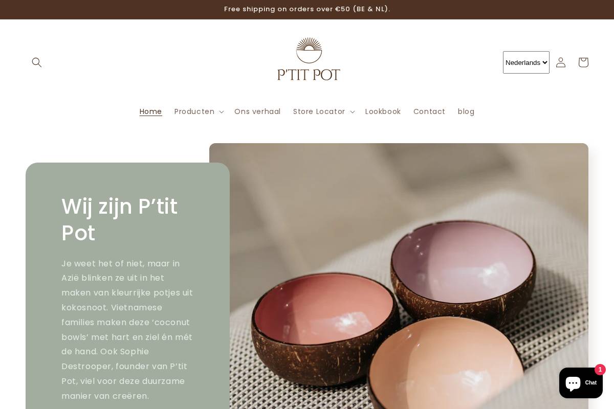 ptitpot.eu homepage screenshot