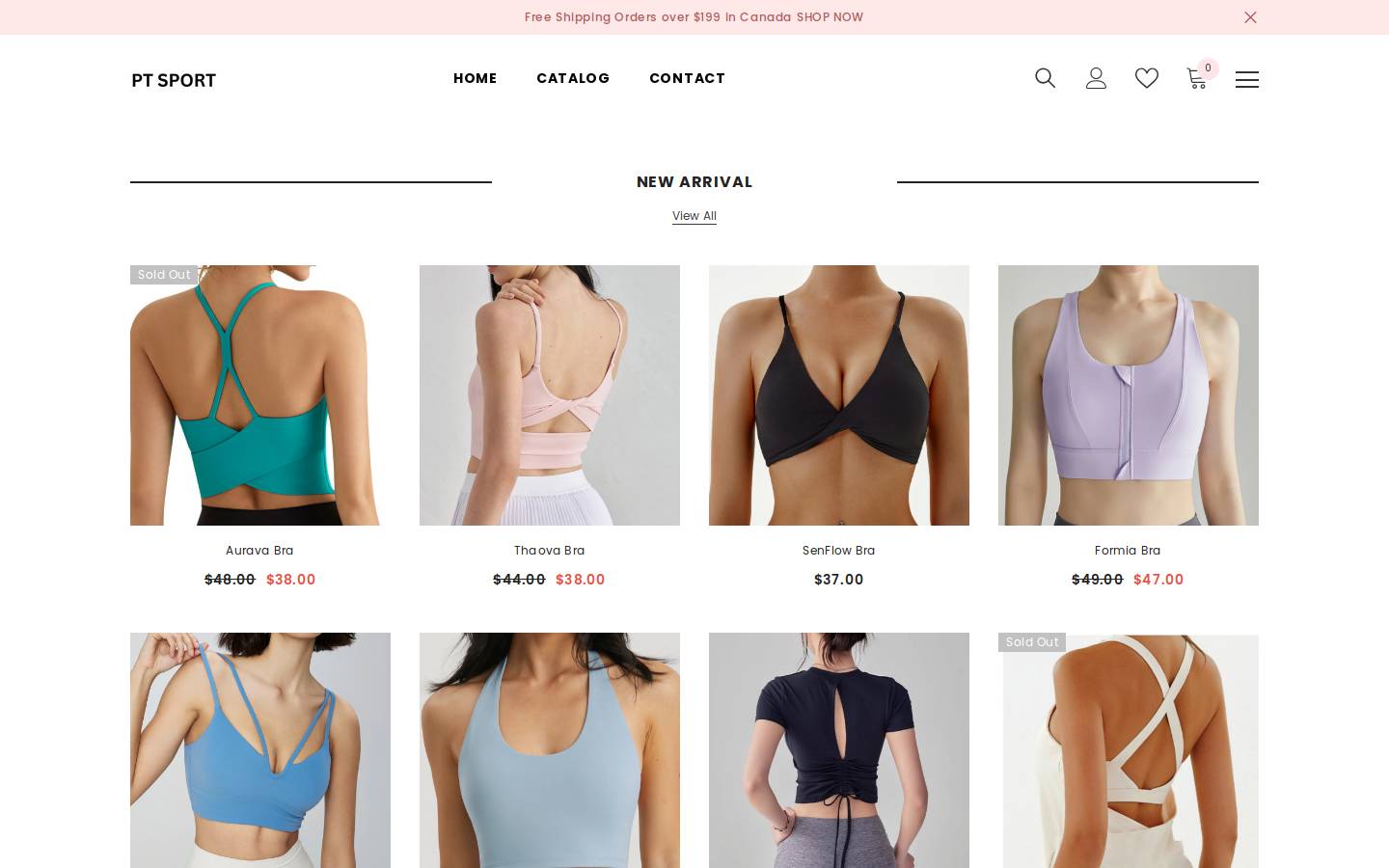 ptsport.ca homepage screenshot