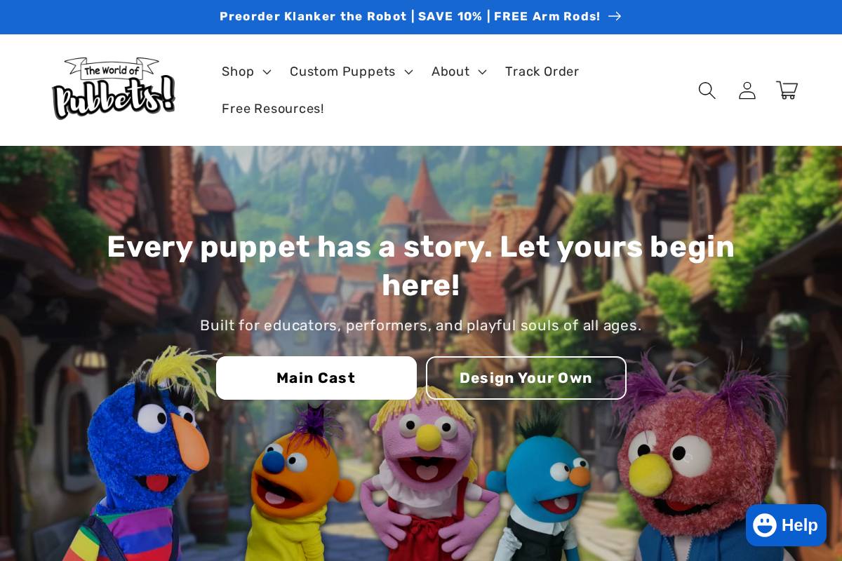 Pubbets homepage screenshot