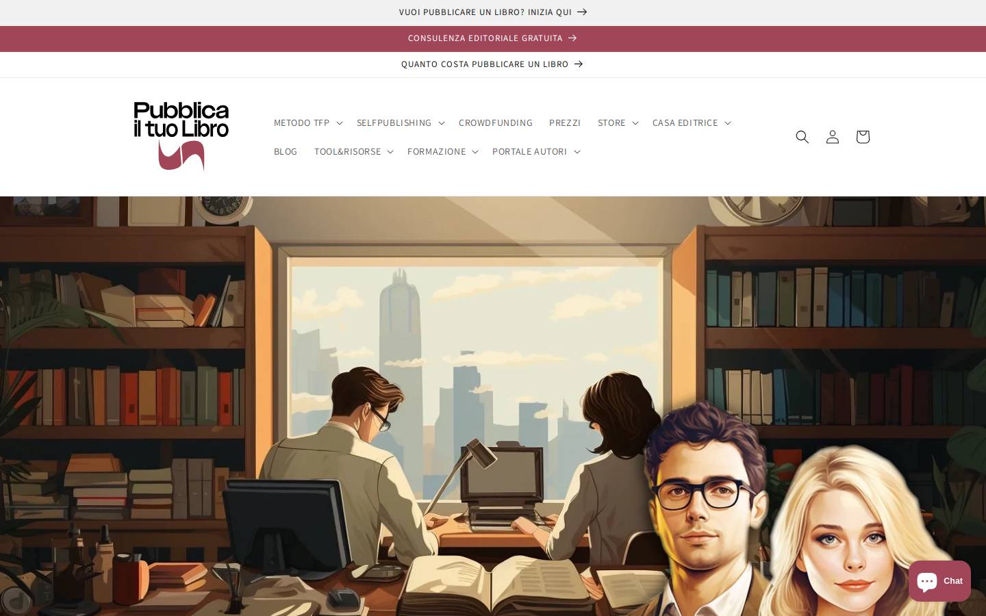 pubblicailtuolibro.com homepage screenshot