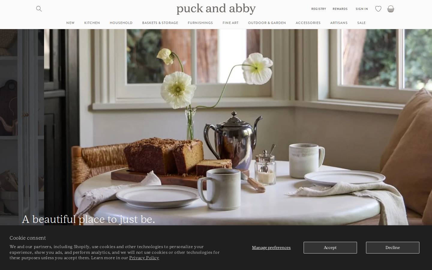 puckandabby.com homepage screenshot