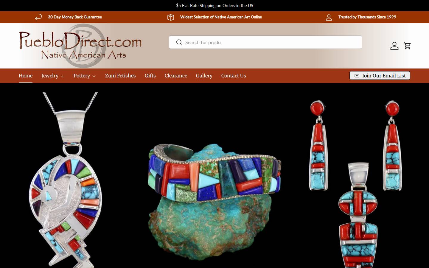 Pueblodirect homepage screenshot