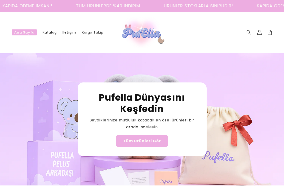 PufElla homepage screenshot