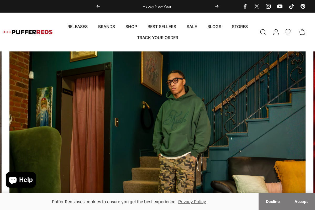 Puffer Reds homepage screenshot