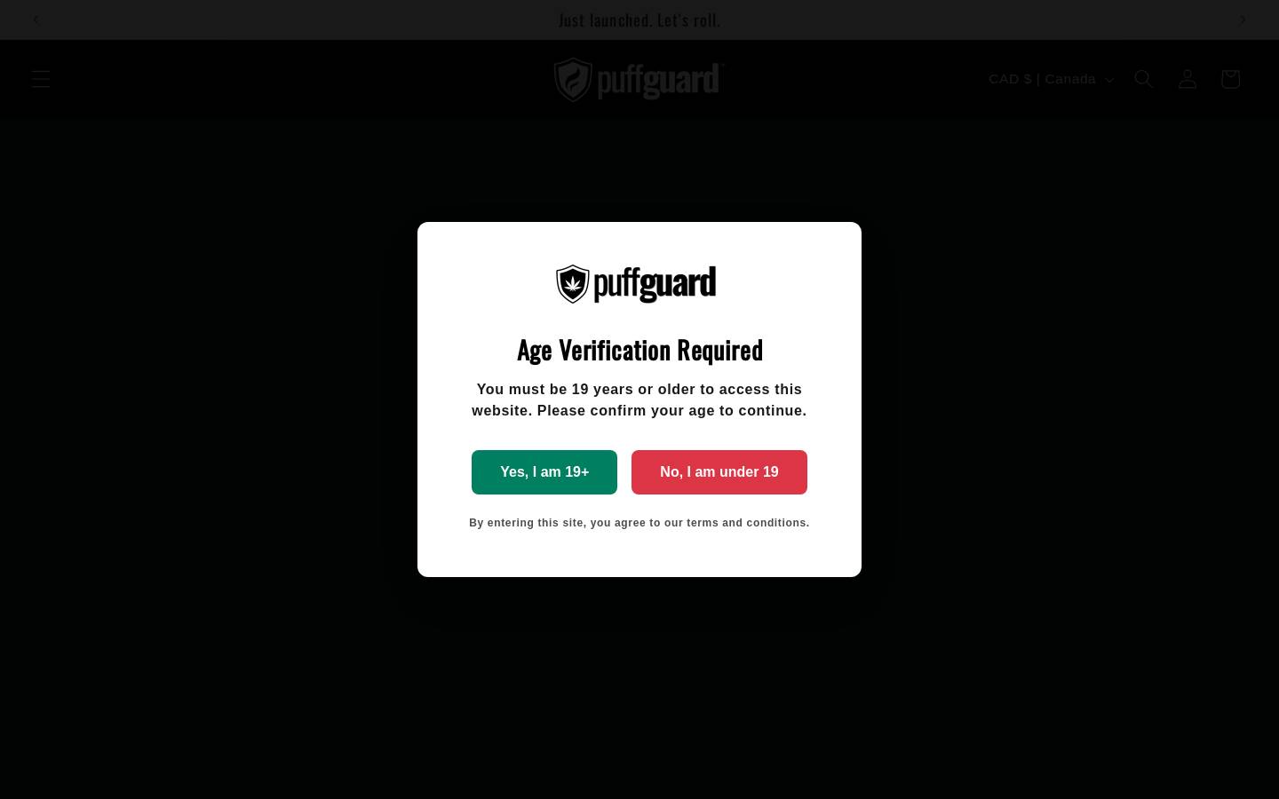 puffguard.net homepage screenshot
