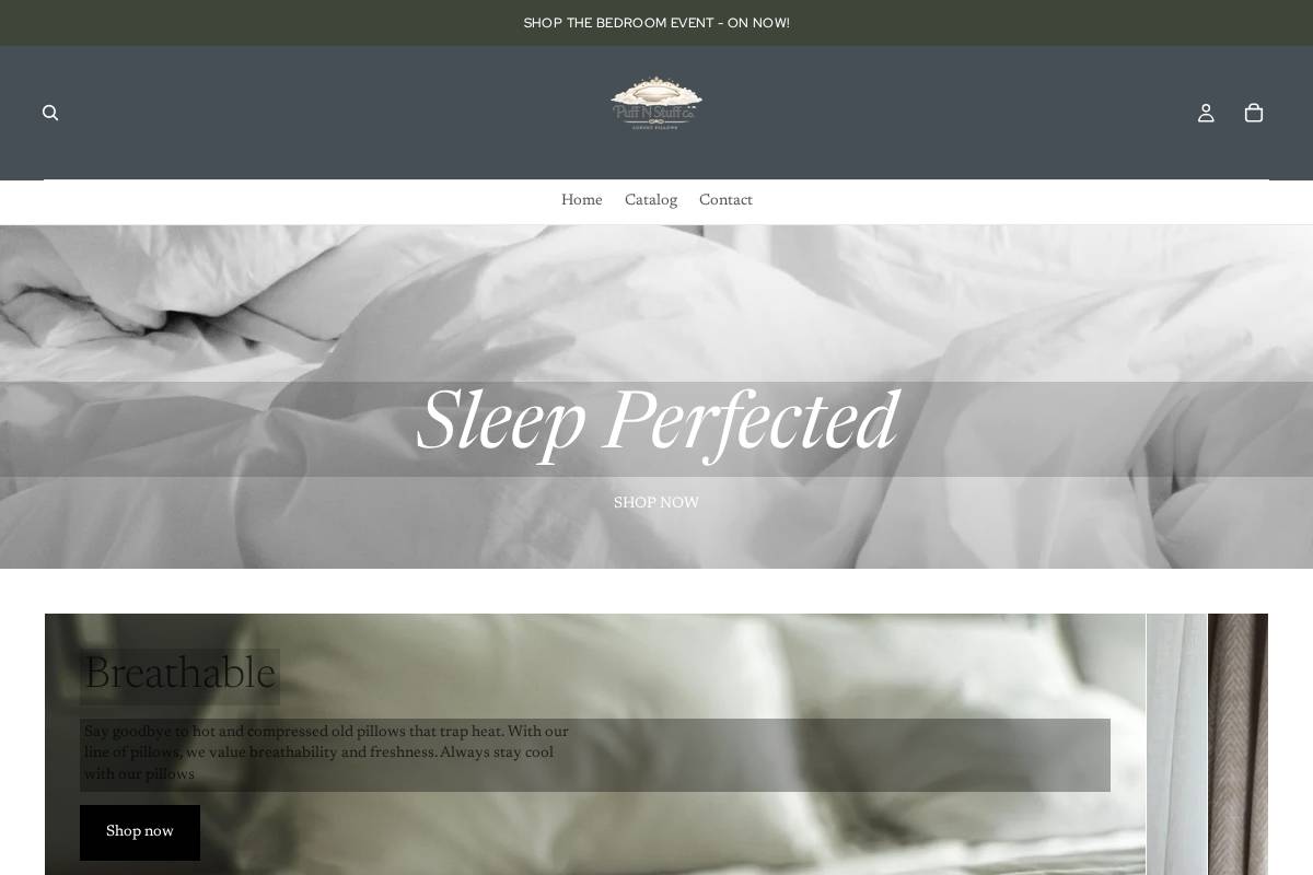 Puffnstuff homepage screenshot