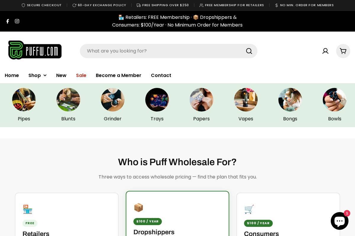 puffw.com homepage screenshot