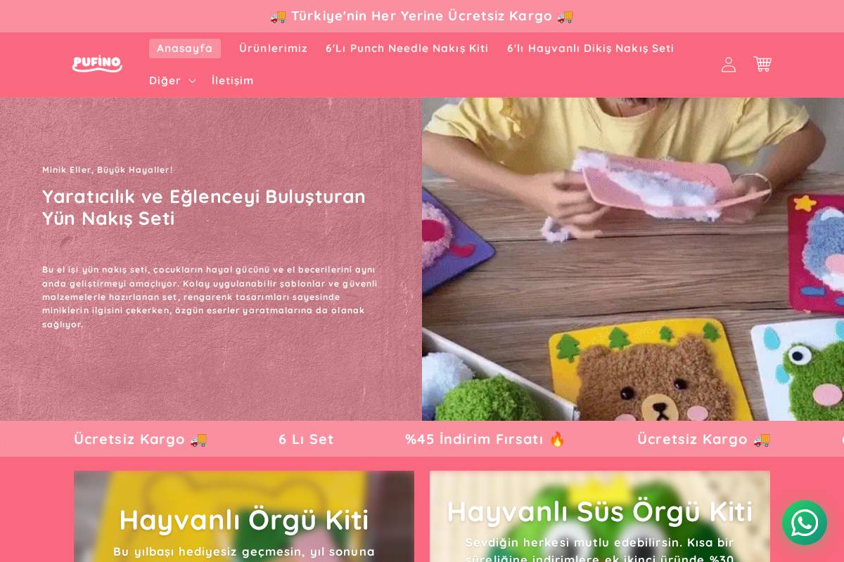 pufino.com.tr homepage screenshot