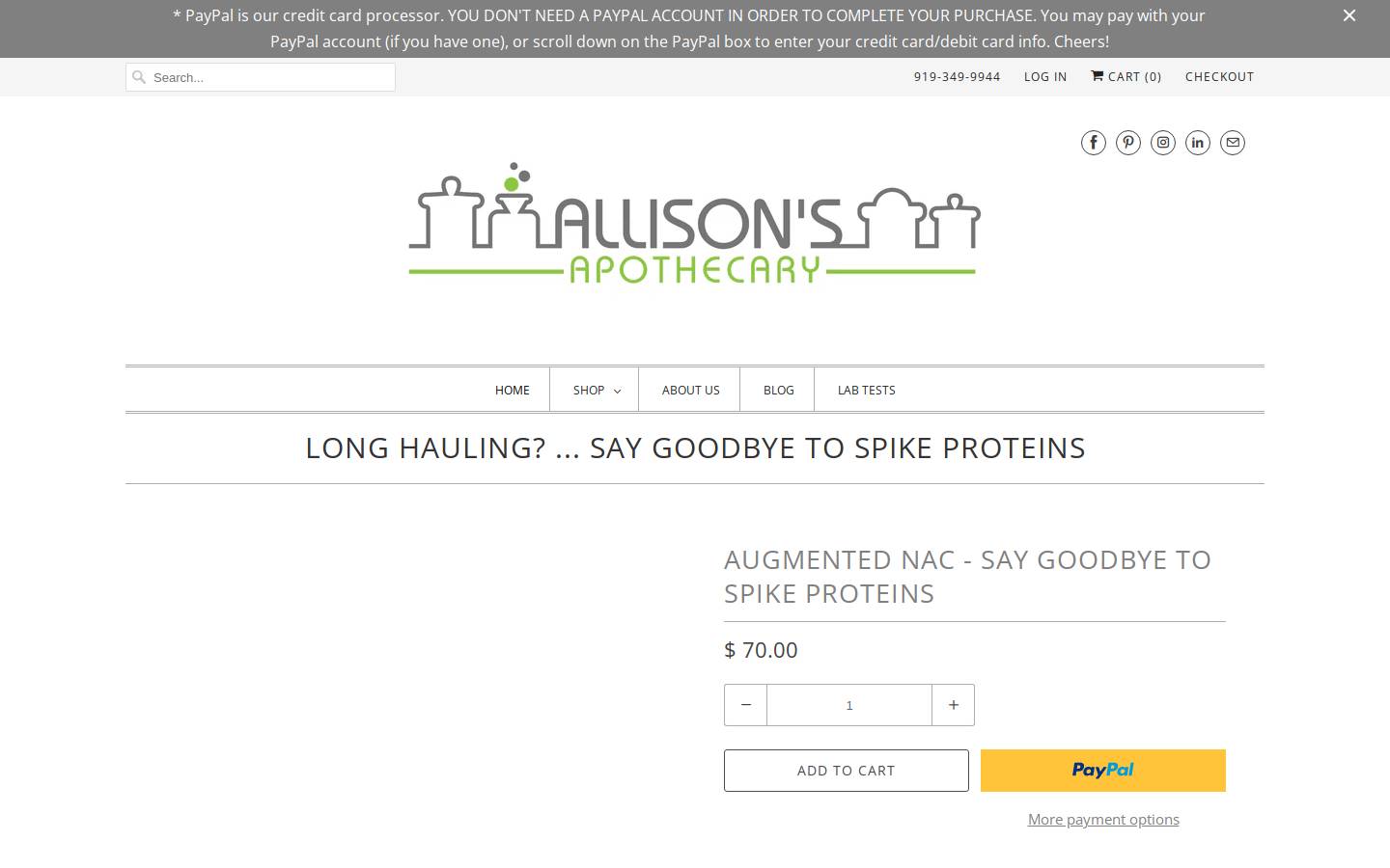 pujasapothecary.com homepage screenshot