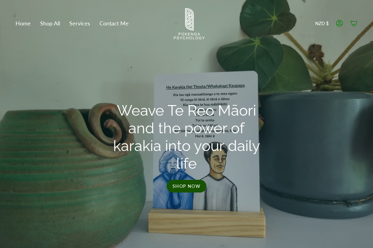 Pūkenga Psychology homepage screenshot