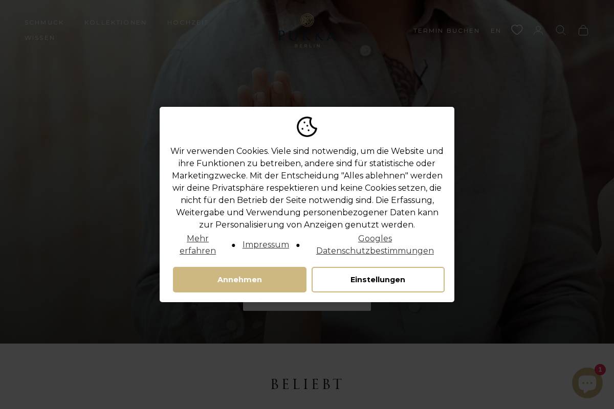 Pukka Berlin homepage screenshot