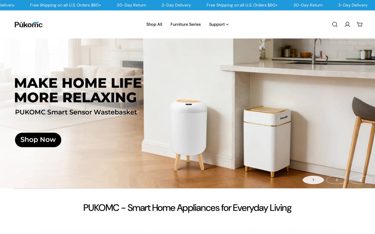 pukomc.co homepage screenshot