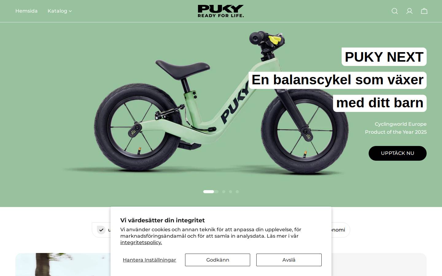 puky.se homepage screenshot