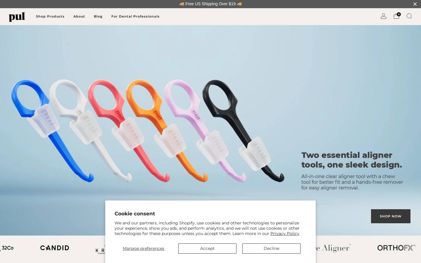 puldental.com homepage screenshot