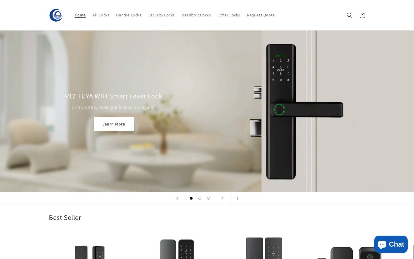 pulidolock.com homepage screenshot