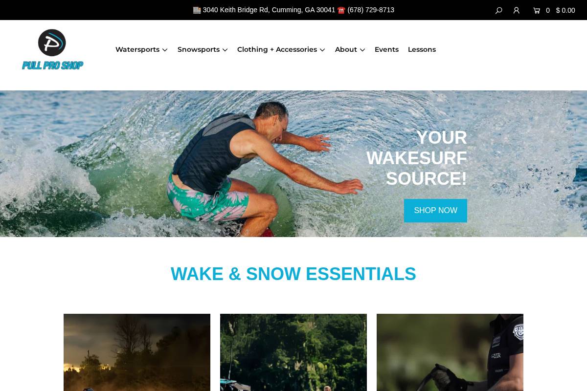 pullproshop.com homepage screenshot