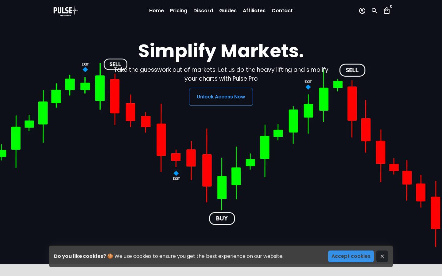 pulse-algo.com homepage screenshot
