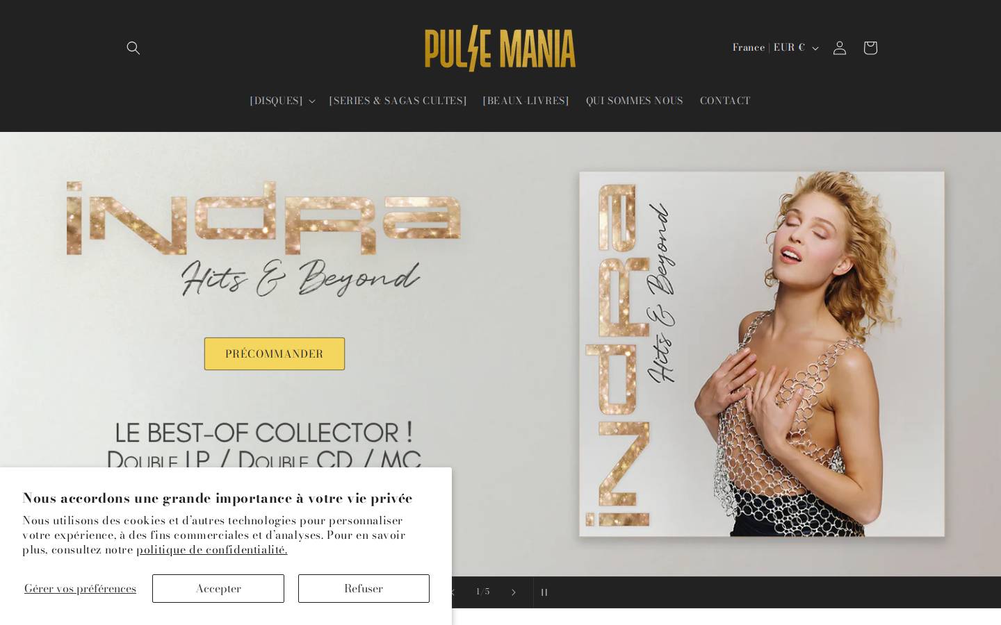 pulse-mania.fr homepage screenshot