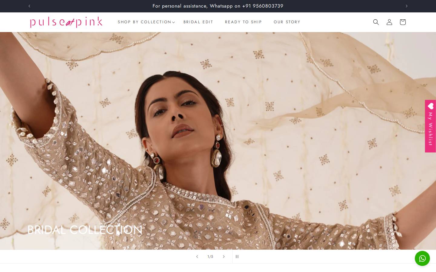 pulseatpink.com homepage screenshot