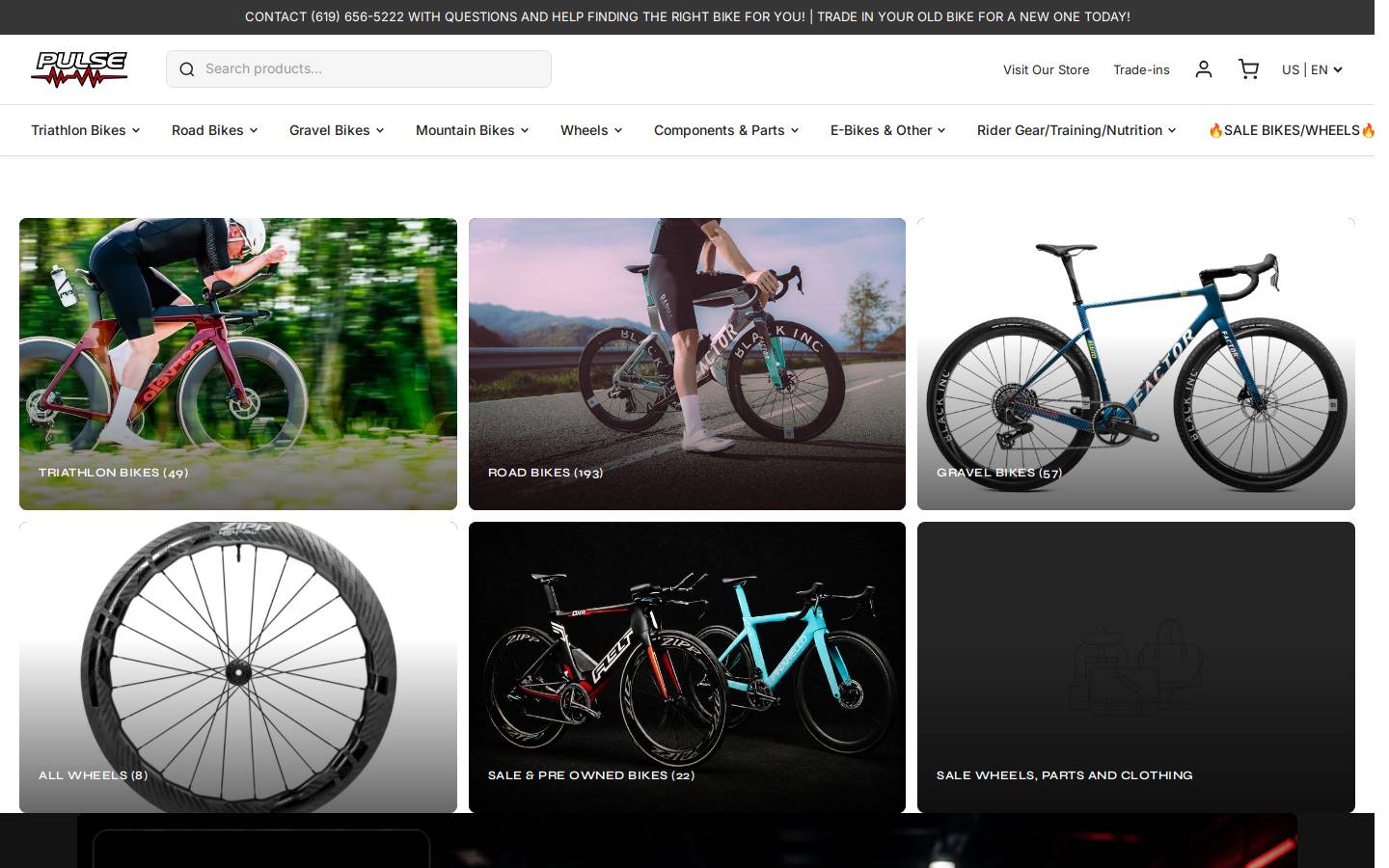 pulseendurance.com homepage screenshot