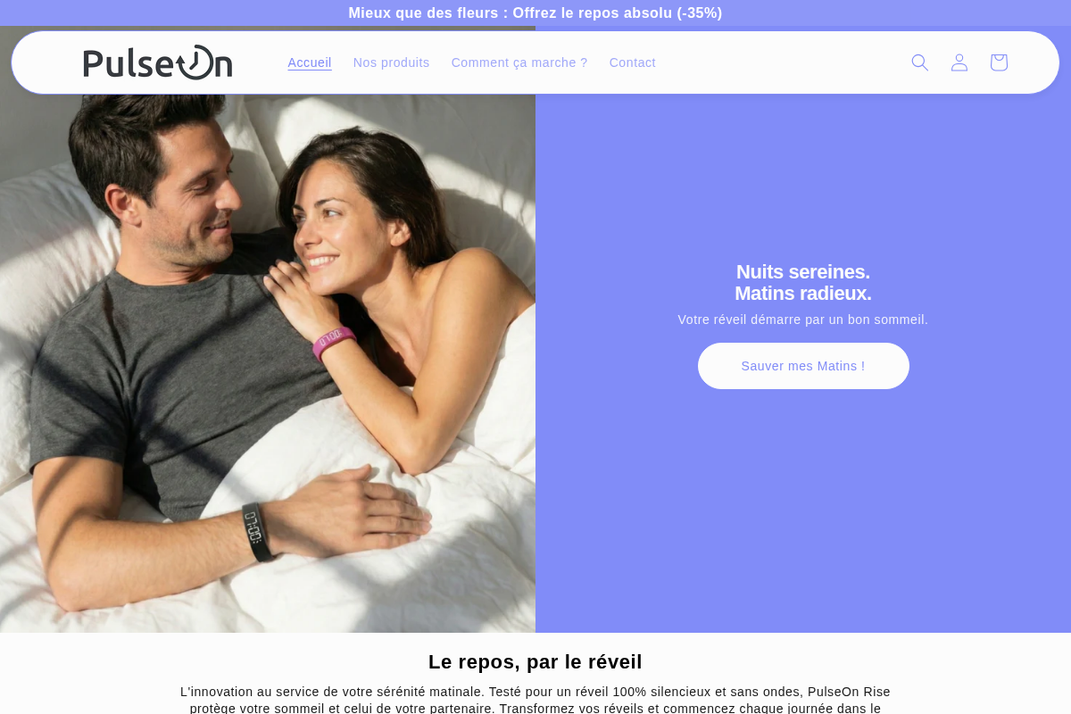 pulseon.fr homepage screenshot
