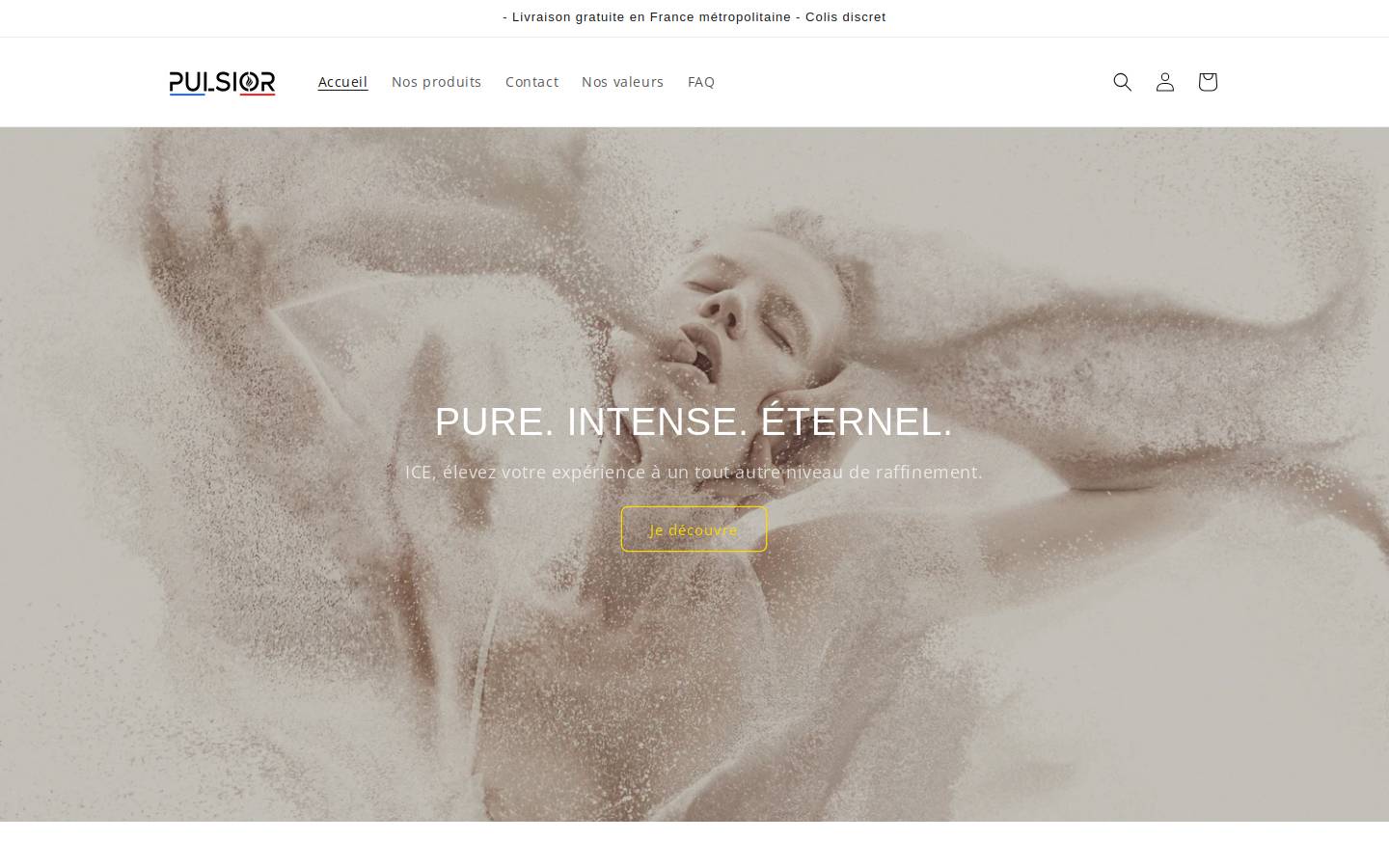 pulsior.fr homepage screenshot