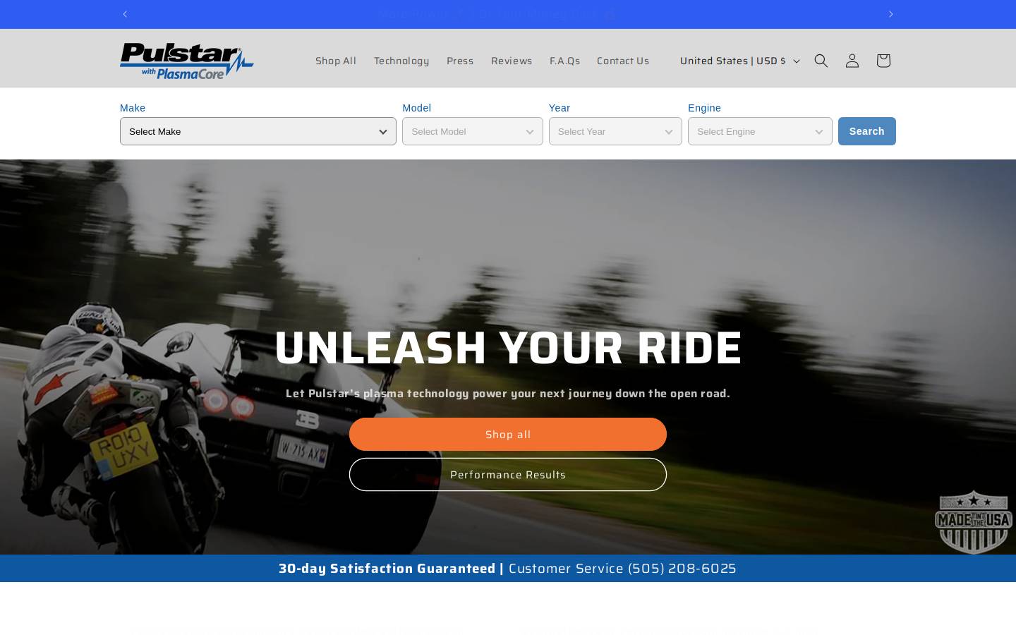 pulstar.com homepage screenshot