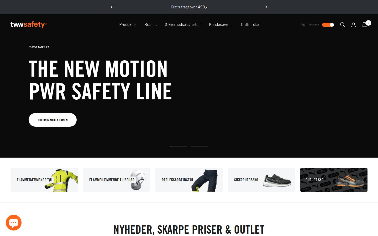 puma-safety.dk homepage screenshot