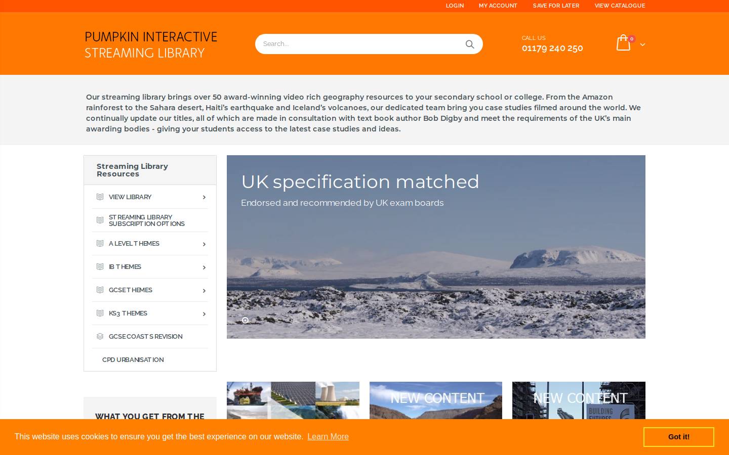 pumpkin-interactive.co.uk homepage screenshot