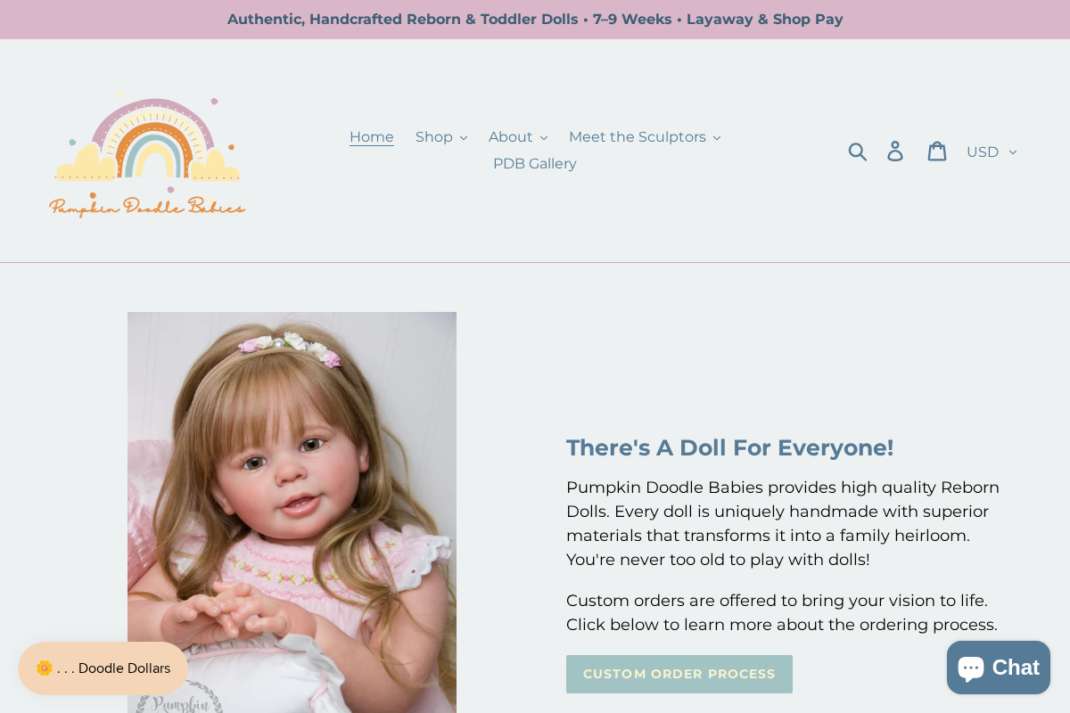 Pumpkin Doodle Babies homepage screenshot