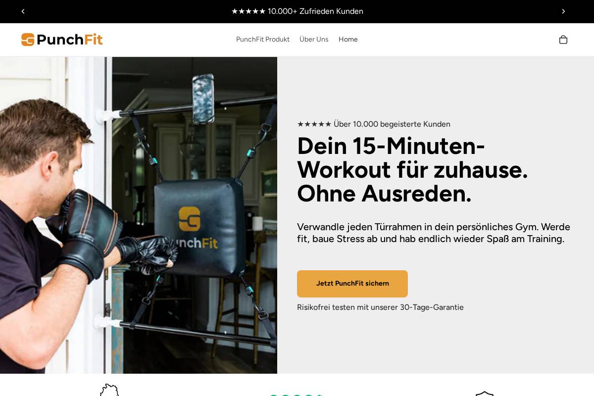 punchfit.de homepage screenshot