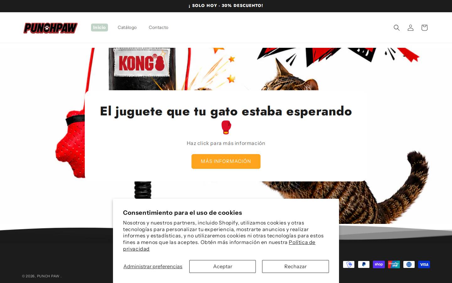 punchpaw.store homepage screenshot