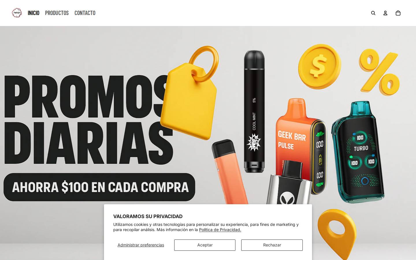 punto-d.mx homepage screenshot