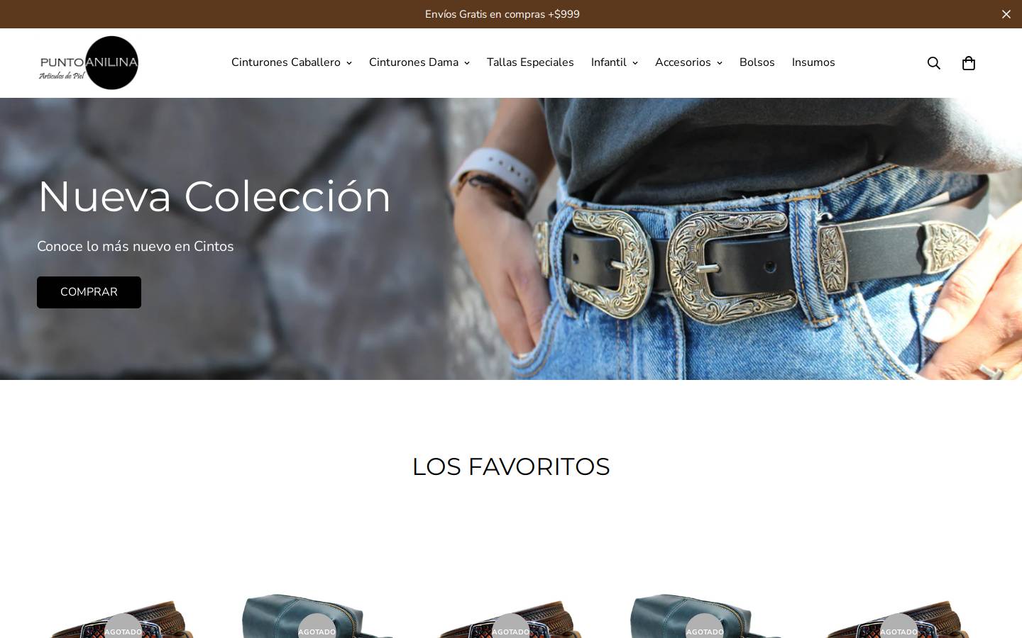 puntoanilina.com homepage screenshot