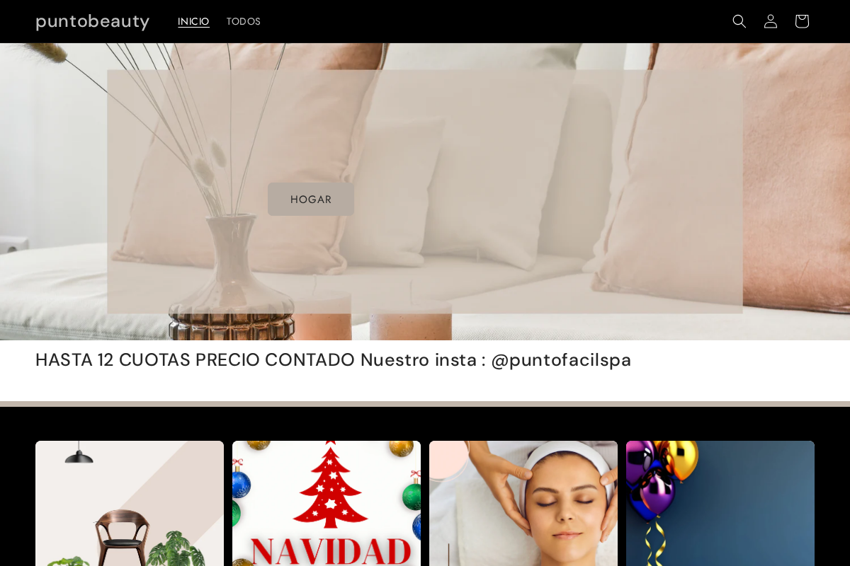 puntobeauty homepage screenshot