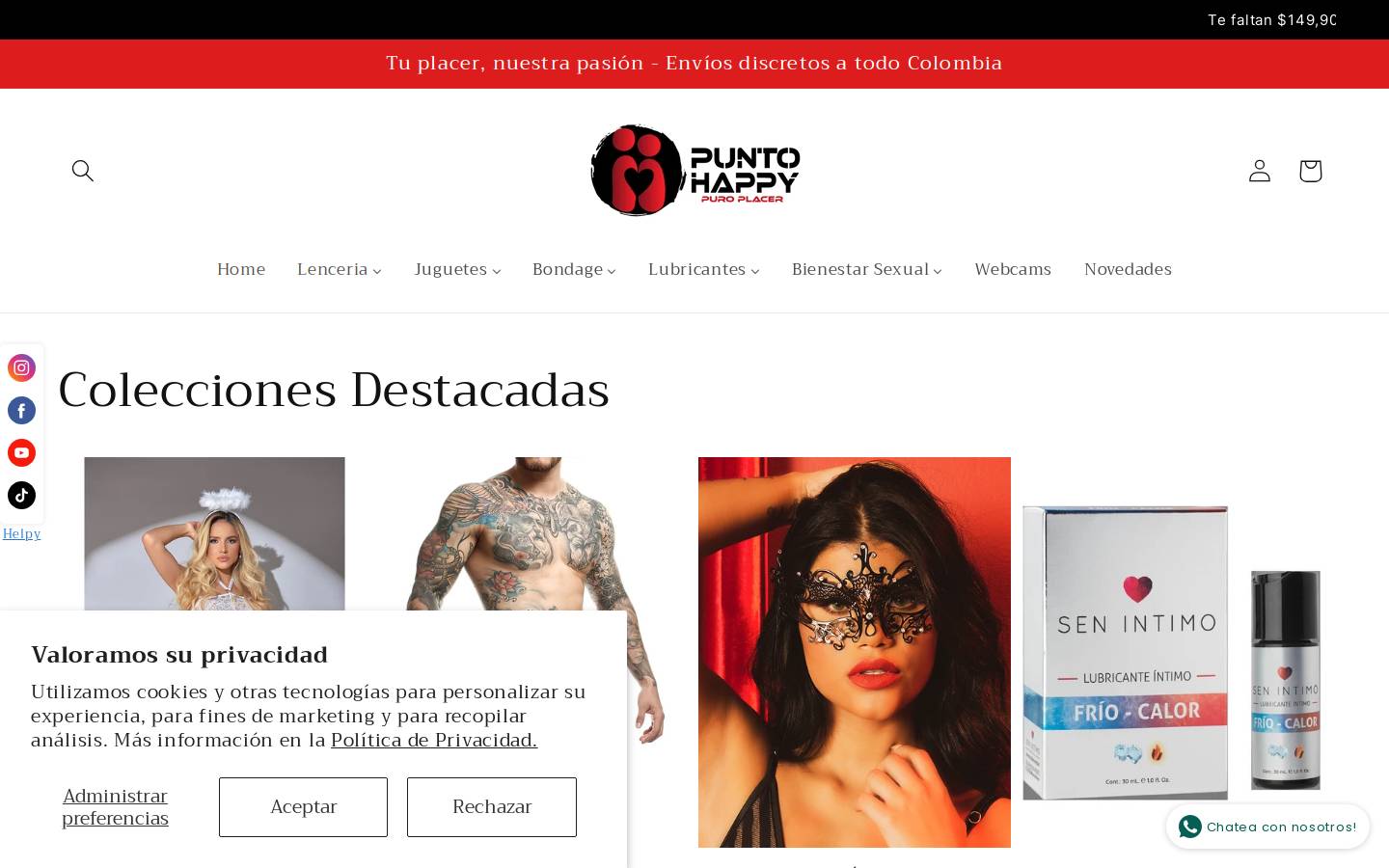 puntohappy.com homepage screenshot