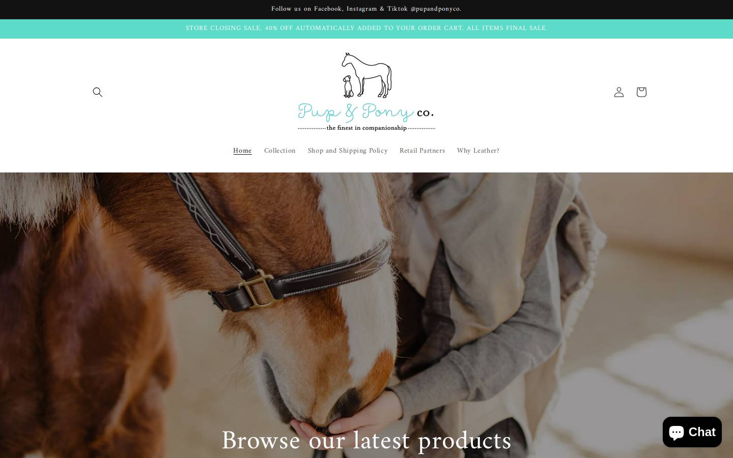 pupandponytagco.com homepage screenshot