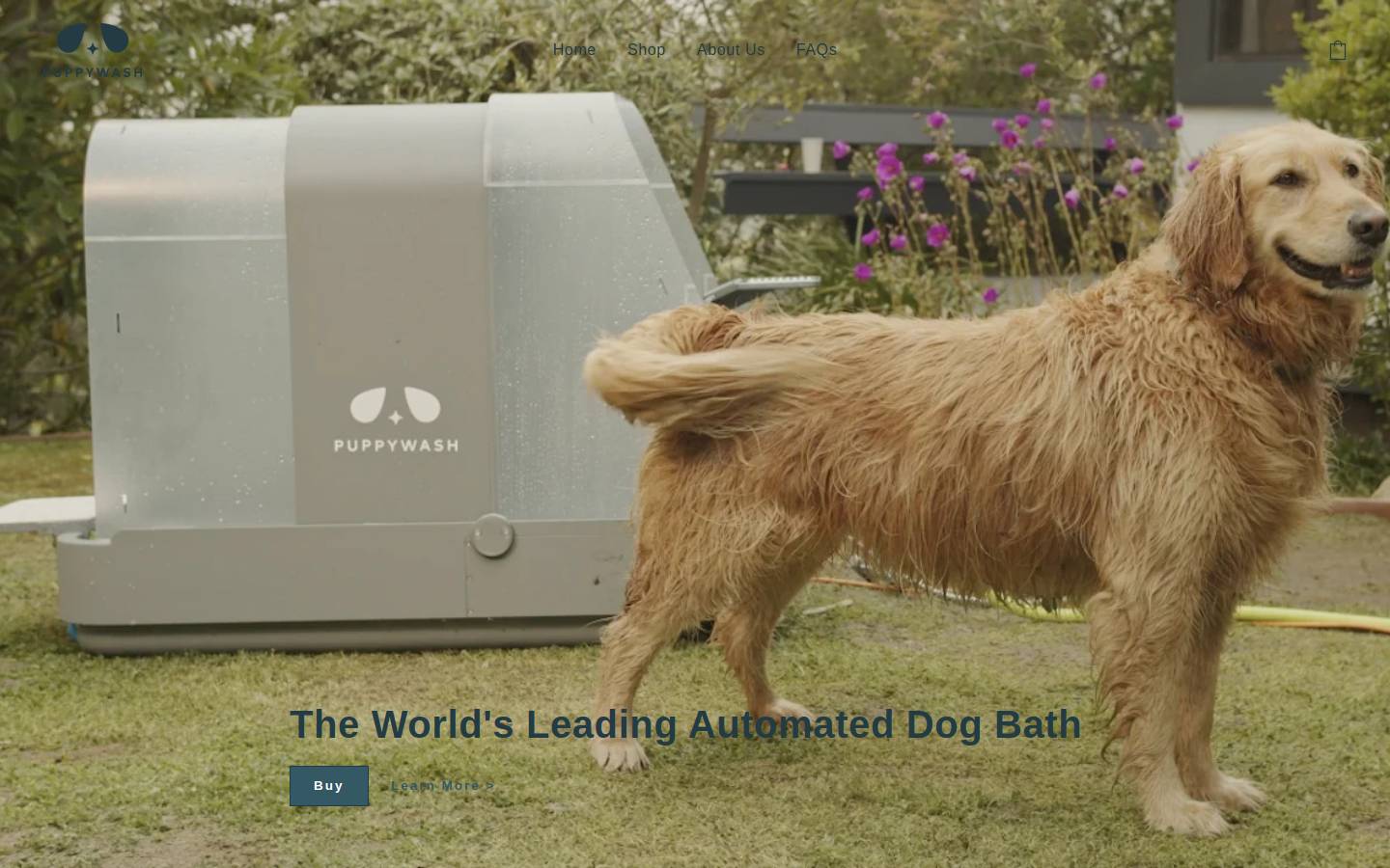 puppywash.com homepage screenshot